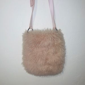 UGG Australia pink sheepskin crossbody
